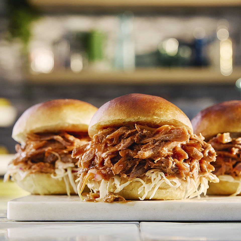 Classic Pulled Pork Sandwich with Carolina Slaw