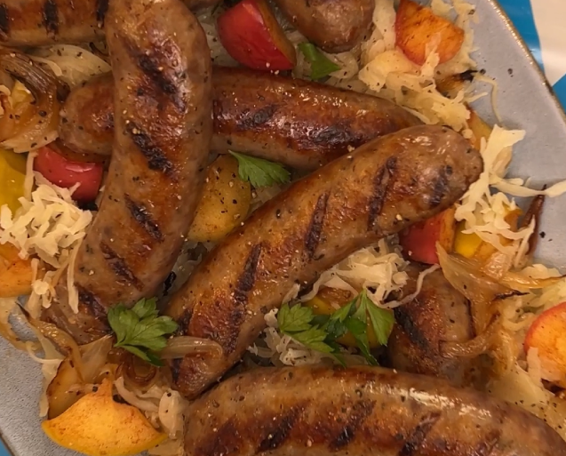 Apple Sweet and Sour Brats