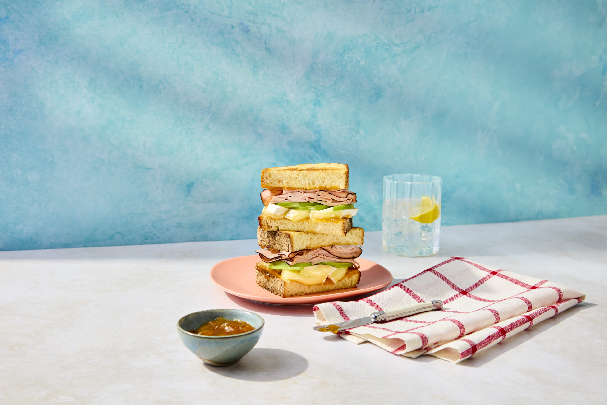 Ham, Brie & Apple Panini​s